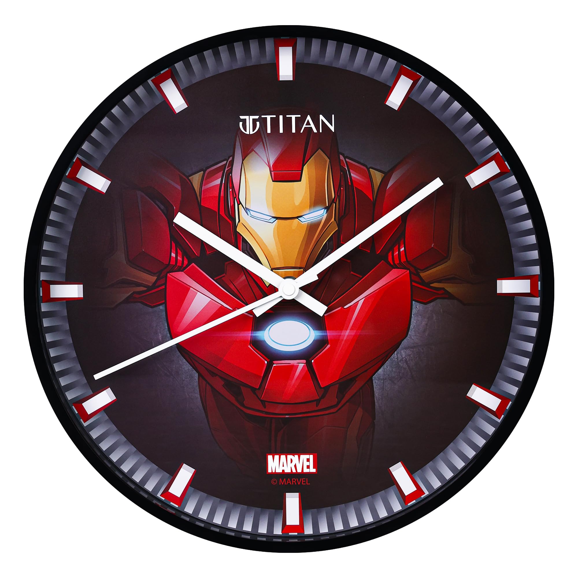 インテリア時計 Marvel Kith Universe Wall Clock Buy Titan Avengers Wall Clock – 12 Inch Iron Man Design – Silent